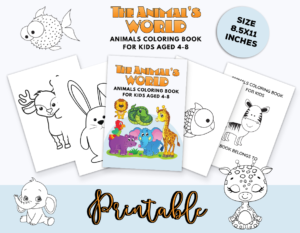 Animals World Coloring Book